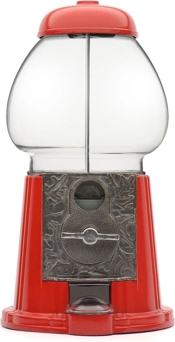 CKB Snoepautomaat Grote Retro Snoepmachine - Rode Kauwgomballen Automaat Snoepmachine Gumball Machine 3 CKB Snoepautomaat Grote Retro Snoepmachine - Rode Kauwgomballen Automaat Snoepmachine Gumball Machine - Afbeelding 3