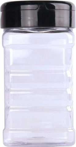 Strooibus PET Helder Vierkant Met Strooideksel - 300ml - 6 Stuks