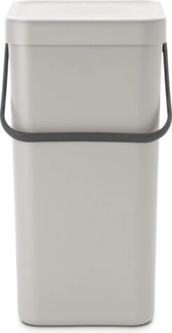 Brabantia Sort & Go Prullenbak - 16 L - Mid Grey