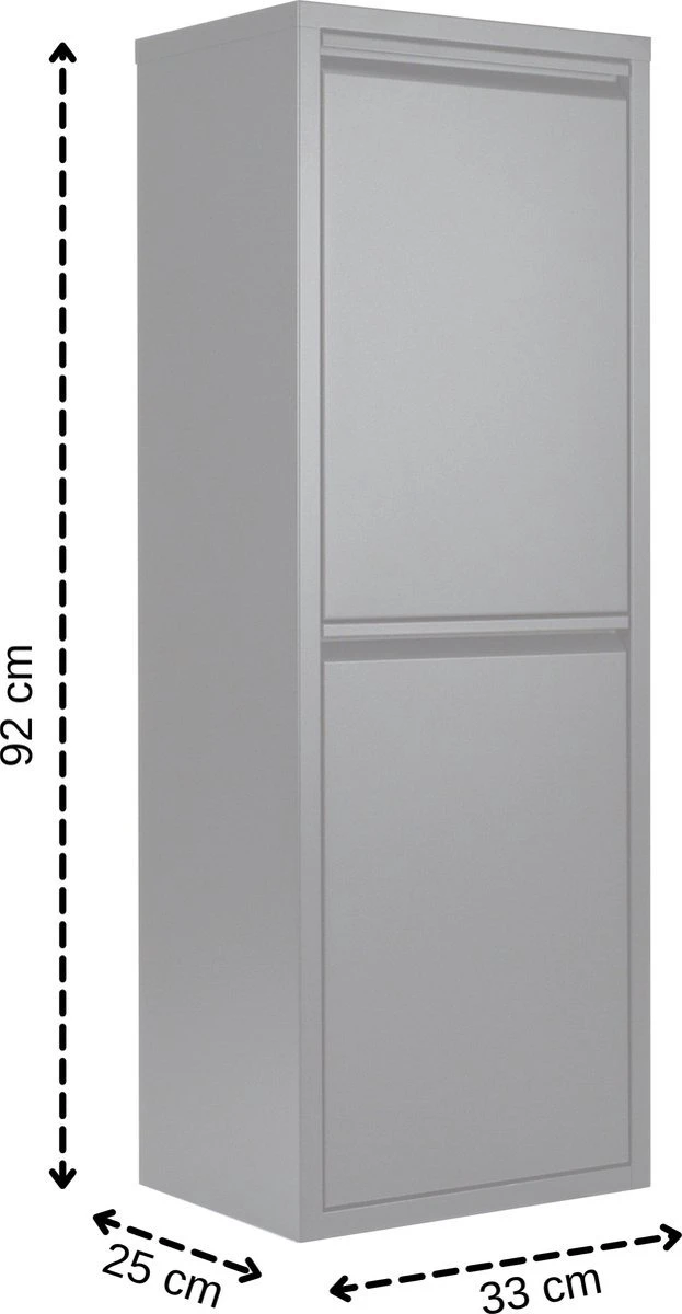 Metalen Prullenbak Van Naturn Living | Prullenbak Afvalscheiding 2 Containers | Vuilnisbak | Prullenbakken | Afvalbak | Mat Zwart 3 Metalen Prullenbak Van Naturn Living | Prullenbak Afvalscheiding 2 Containers | Vuilnisbak | Prullenbakken | Afvalbak | Mat Zwart - Afbeelding 3