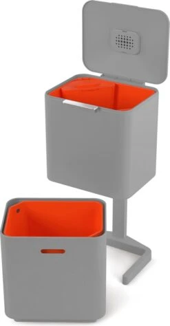 Joseph Joseph Intelligent Waste Prullenbak Totem Max - 60 L - Grijs -Thuis Opslag Winkel 625x1200 2