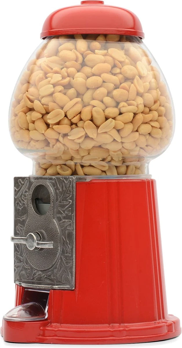 CKB Snoepautomaat Grote Retro Snoepmachine - Rode Kauwgomballen Automaat Snoepmachine Gumball Machine 9 CKB Snoepautomaat Grote Retro Snoepmachine - Rode Kauwgomballen Automaat Snoepmachine Gumball Machine - Afbeelding 9