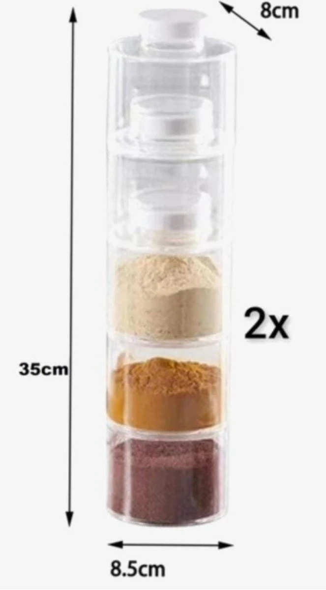 12 Kruidenpotjes - 350ml Inhoud - Keuken - Kruiden - Kruidenrek 4 12 Kruidenpotjes - 350ml Inhoud - Keuken - Kruiden - Kruidenrek - Afbeelding 4
