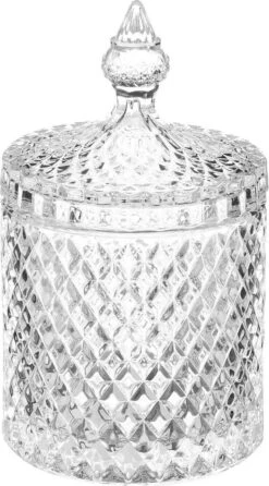 2x Stuks Snoeppotten/voorraadpotten 0,52L Glas Met Deksel - 520 Ml - Bonbonnieres -Thuis Opslag Winkel 665x1200 1