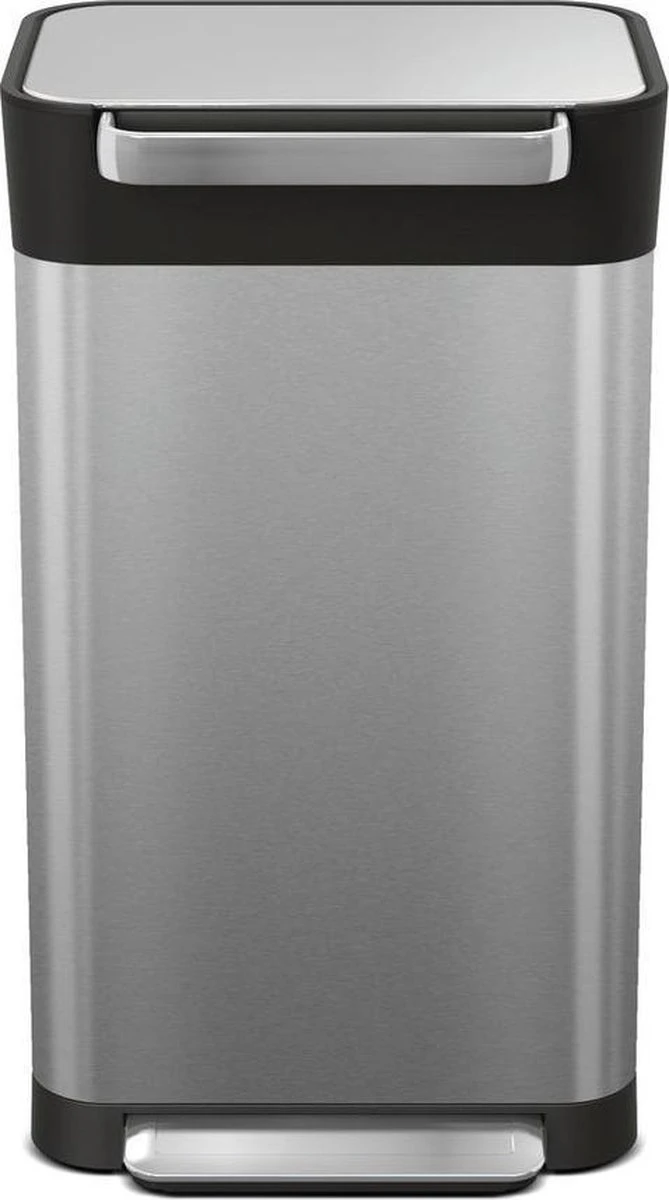 Joseph Joseph Intelligent Waste Prullenbak Titan Slim - RVS - 30 L - Zilver 2 Joseph Joseph Intelligent Waste Prullenbak Titan Slim - RVS - 30 L - Zilver - Afbeelding 2