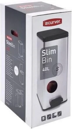 Curver Decobin Slim Prullenbak- 40L - Metallic 25 Curver Decobin Slim Prullenbak- 40L - Metallic -Thuis Opslag Winkel 670x1200