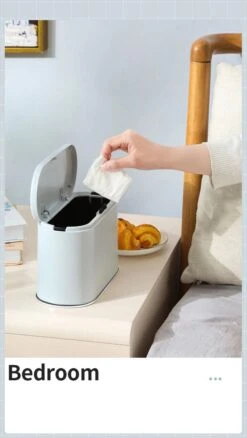 Merkloos Prullenbak Tafel - Prullenbak Auto - Prullenbak Badkamer - Klein - Wc - Afvalbak – Gray Blue - Auto - Bureau -Thuis Opslag Winkel 677x1200 2