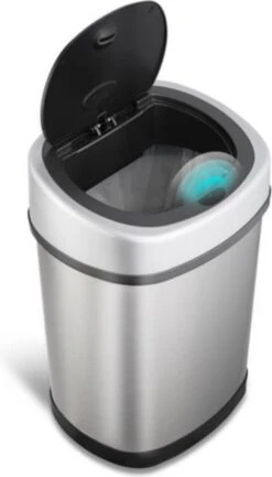 Rijoka Prullenbak Met Sensor Modern Design - 12L - RVS -Thuis Opslag Winkel 685x1200