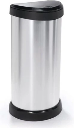 Curver Decobin Push Prullenbak - 40L - Metallic - Recycled Kunststof -Thuis Opslag Winkel 696x1200 1