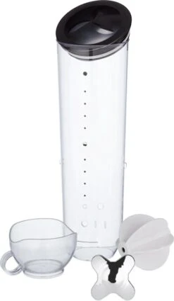 Relaxdays Cornflakes Dispenser - Drievoudig - Muesli Dispenser - Snoepautomaat - Wand - Zwart -Thuis Opslag Winkel 697x1200 3