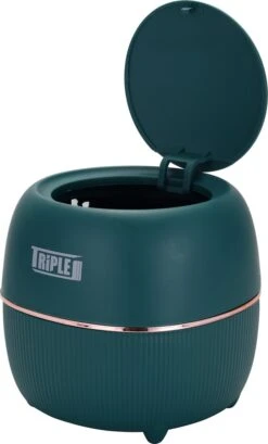 Triple J® Tafelafvalbakje - Aanrecht Afvalbakken - Met Deksel - Prullenbak Voor Tafel - Groen -Thuis Opslag Winkel 725x1200 2