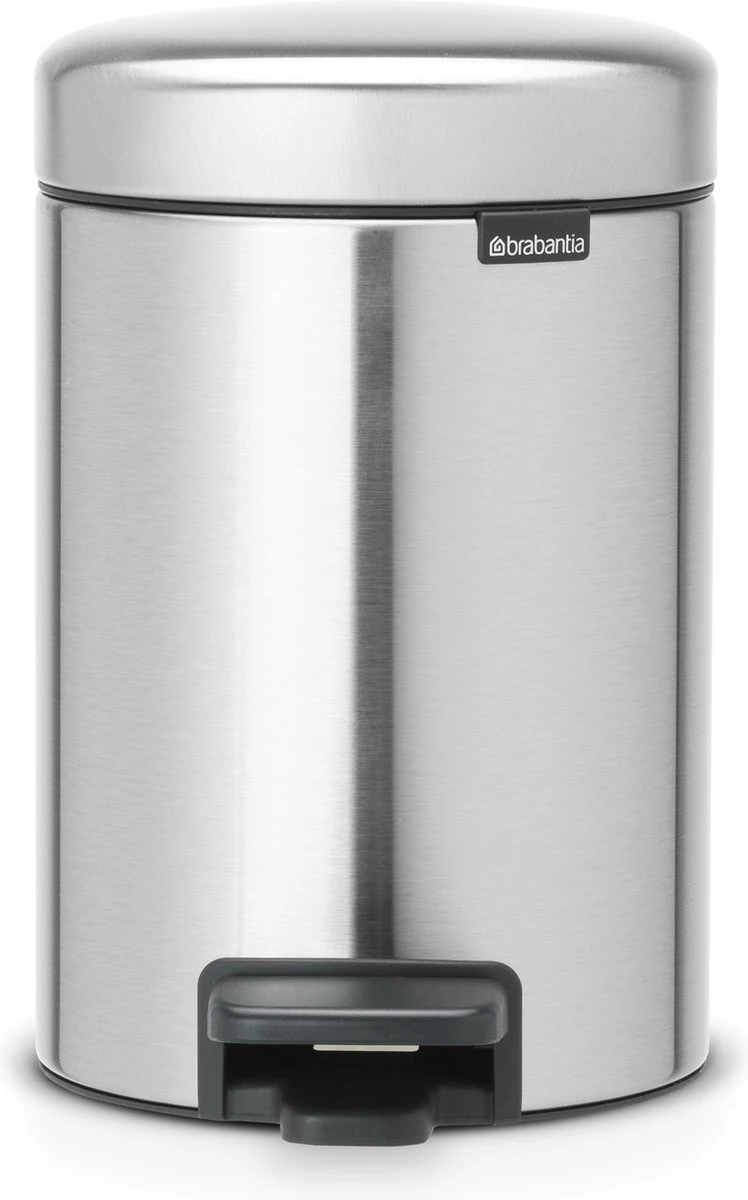 Brabantia NewIcon Prullenbak - 3 L - Matt Steel Fingerprint Proof 1 Brabantia NewIcon Prullenbak - 3 L - Matt Steel Fingerprint Proof
