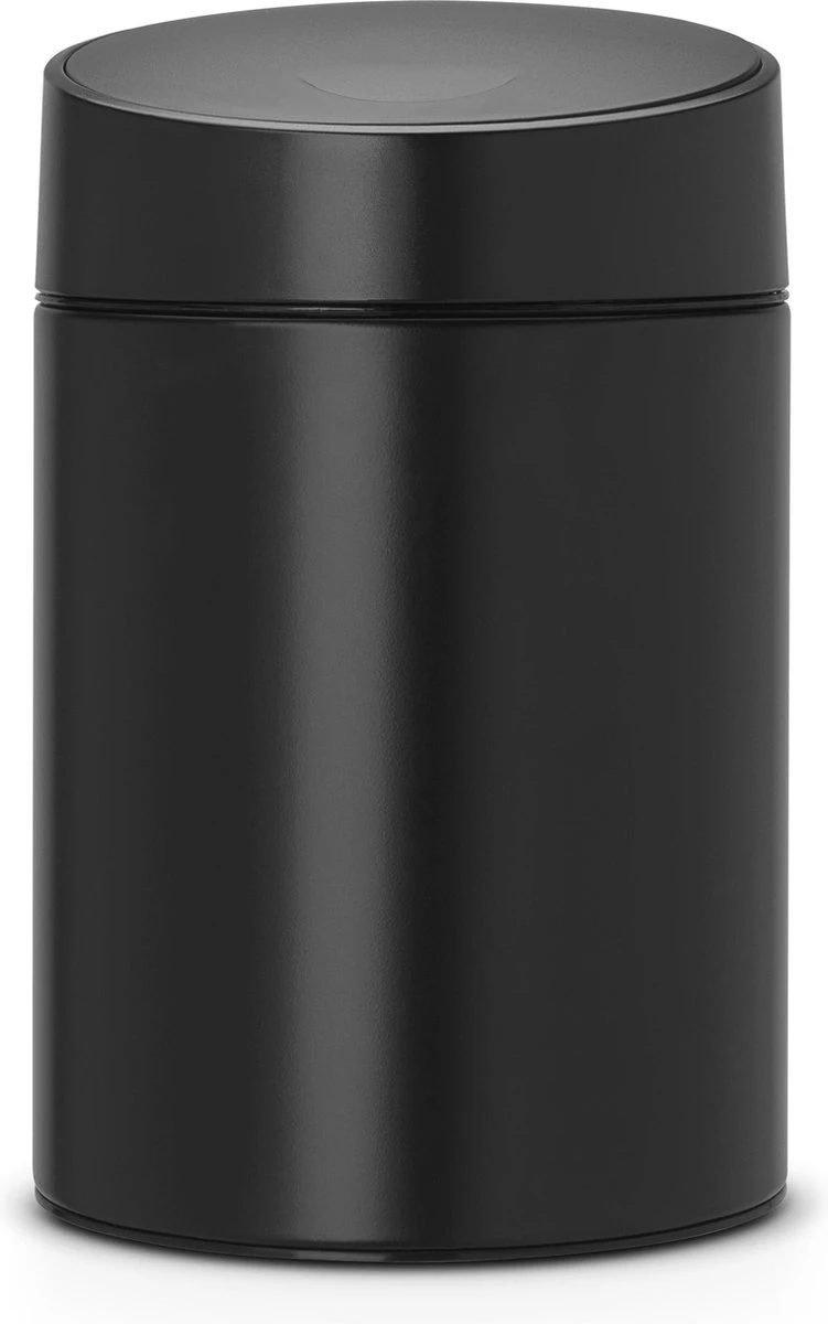 Brabantia Slide Bin Prullenbak - 5 L - Matt Black 1 Brabantia Slide Bin Prullenbak - 5 L - Matt Black