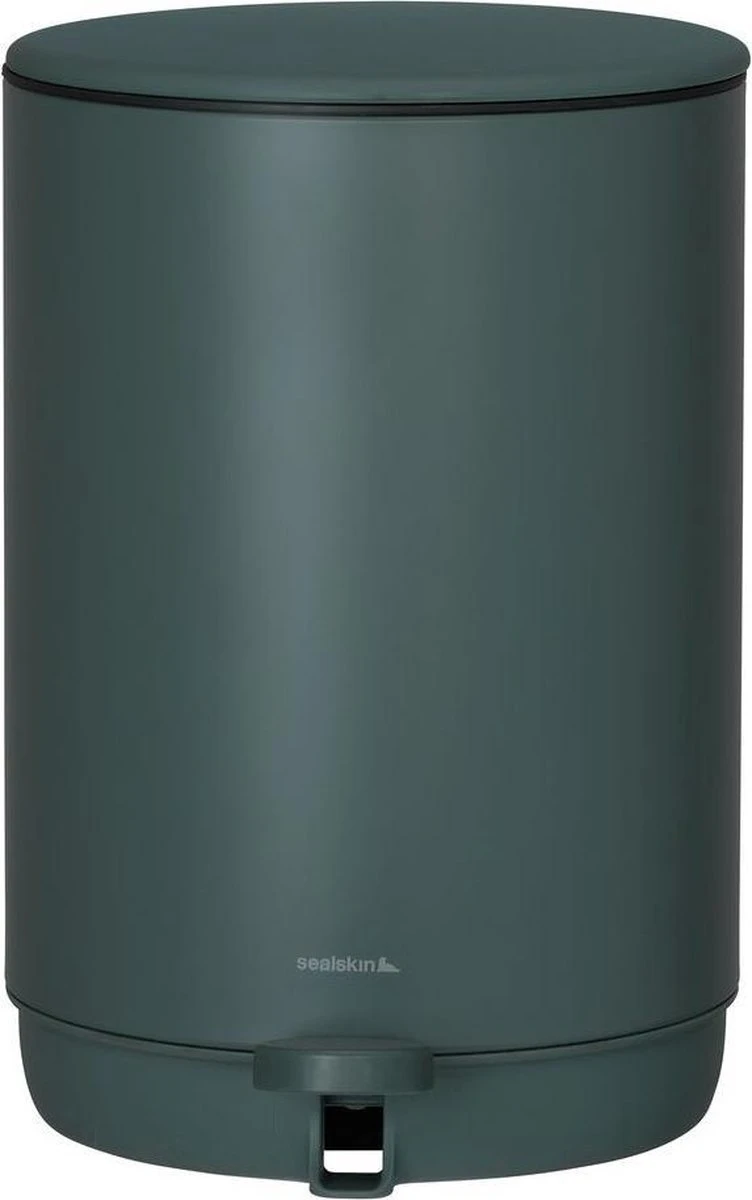 Sealskin Mind - Pedaalemmer - 5 Liter Vrijstaand - Donkergroen 1 Sealskin Mind - Pedaalemmer - 5 Liter Vrijstaand - Donkergroen