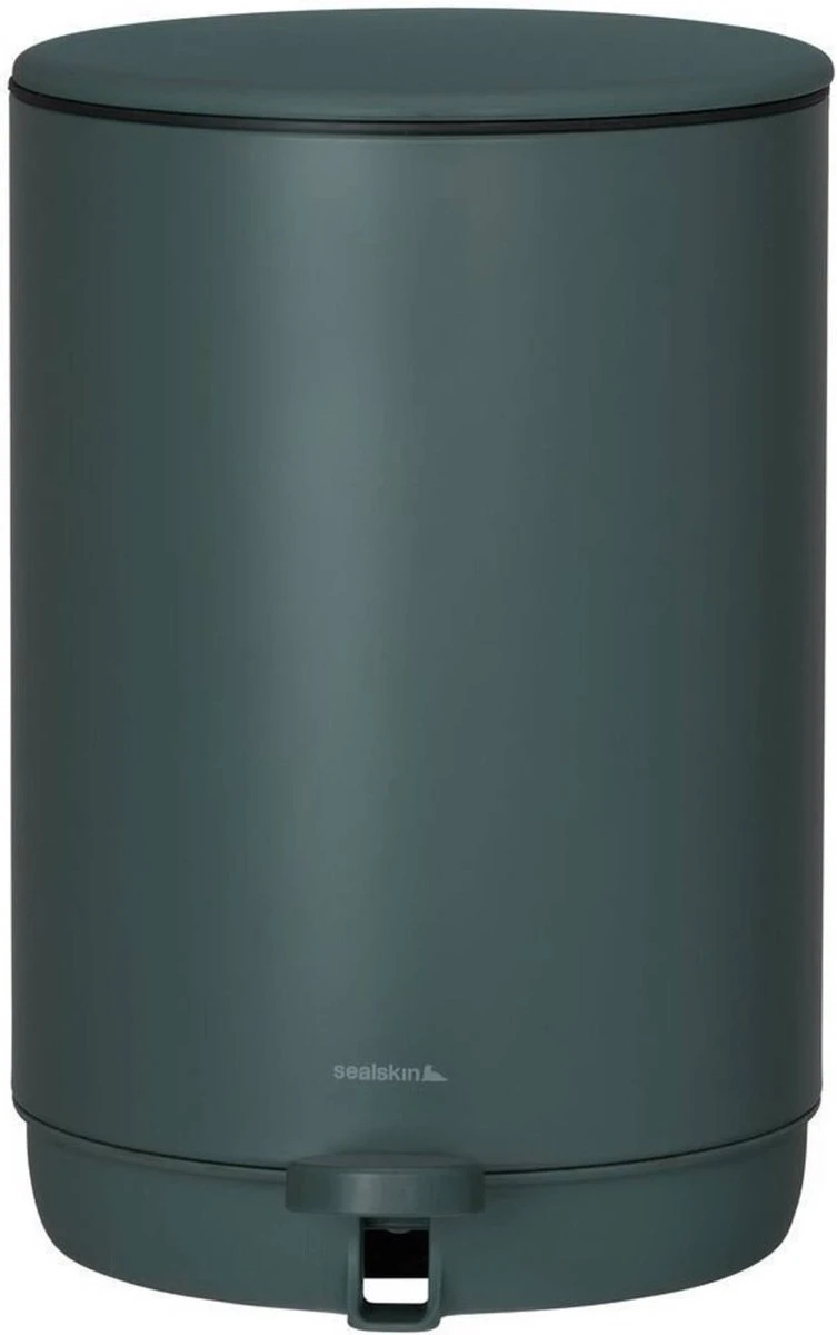 Sealskin Mind - Pedaalemmer - 5 Liter Vrijstaand - Donkergroen 2 Sealskin Mind - Pedaalemmer - 5 Liter Vrijstaand - Donkergroen - Afbeelding 2