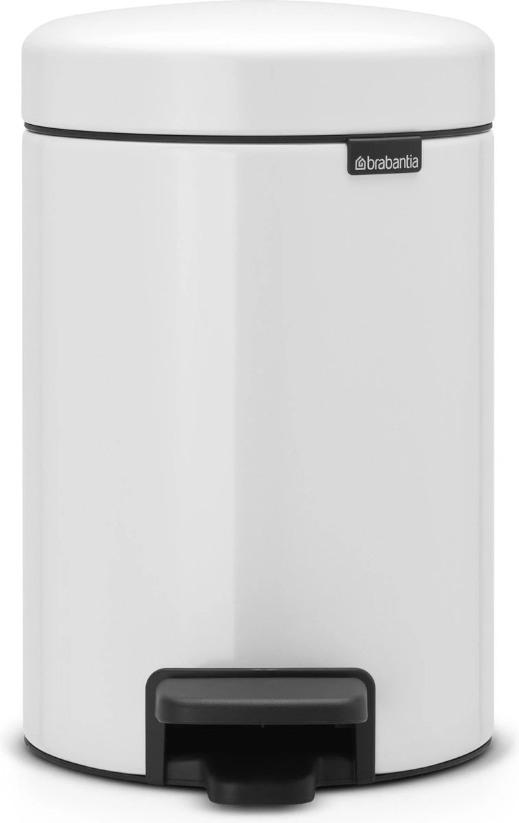 Brabantia NewIcon Prullenbak - 3 L - White 1 Brabantia NewIcon Prullenbak - 3 L - White