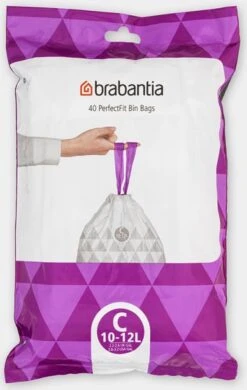 Brabantia PerfectFit Vuilniszakken - 10-12 L - Code C - 40 Stuks