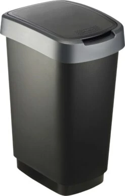 Rotho Twist Afvalbak - 25L - 47cm - Antraciet -Thuis Opslag Winkel 766x1200 1