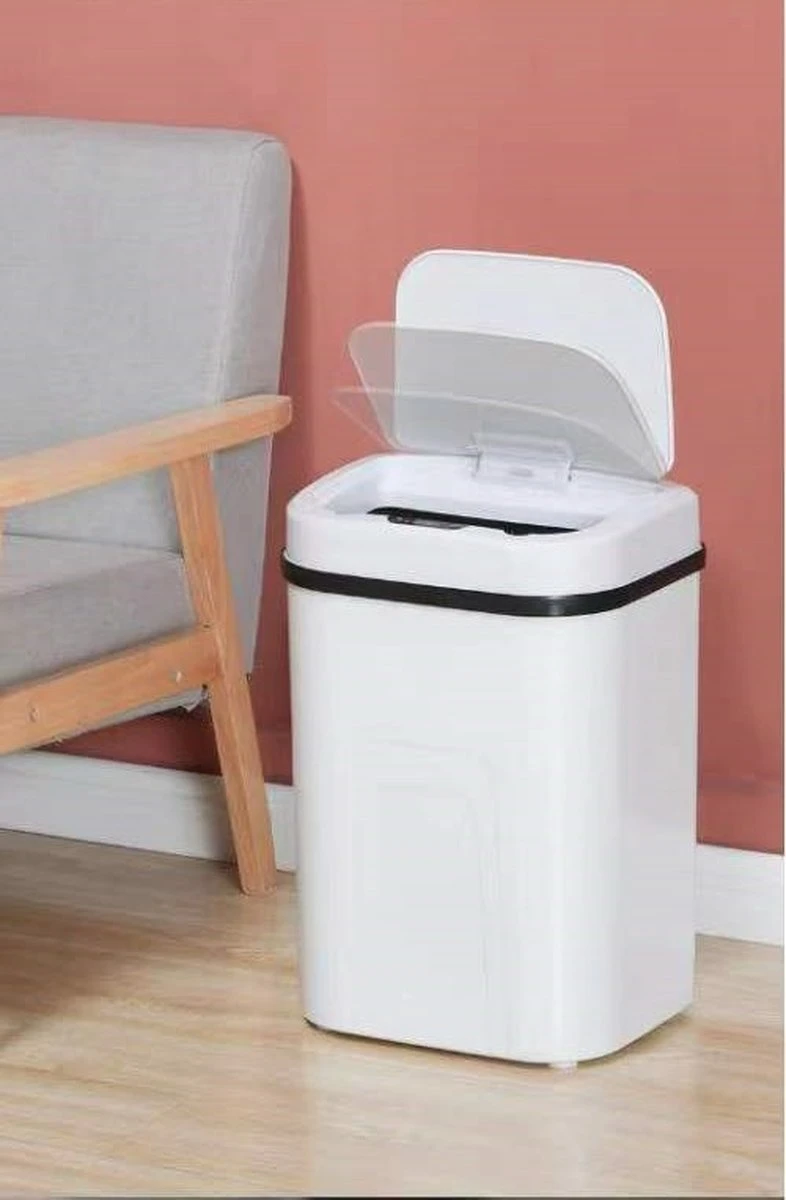 OKNE Prullenbak Met Sensor - 15 Liter - - Toilet Afvalemmer - Badkamer Afvalbak - Vuilnisbak - 15L - Vingerafdrukvrij - Hygiënisch - Elektrische Softclose Deksel - Automatische Deksel - Sensor Vuilbak - Zwart 3 OKNE Prullenbak Met Sensor - 15 Liter - - Toilet Afvalemmer - Badkamer Afvalbak - Vuilnisbak - 15L - Vingerafdrukvrij - Hygiënisch - Elektrische Softclose Deksel - Automatische Deksel - Sensor Vuilbak - Zwart - Afbeelding 3