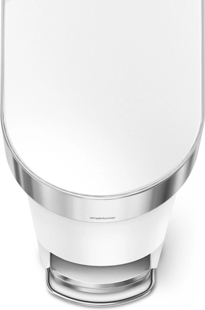 Afvalemmer, Slim, 40 Liter, Wit - Simplehuman 2 Afvalemmer, Slim, 40 Liter, Wit - Simplehuman - Afbeelding 2