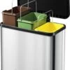 Hailo Öko Trio Plus Prullenbak - 3 X 9L - Zilver