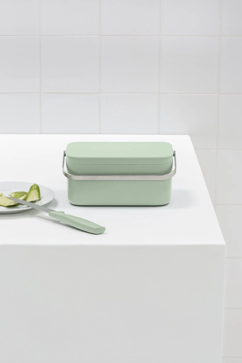 Brabantia SinkSide Afvalbakje Aanrecht - 1,8 Liter - Jade Green 8 Brabantia SinkSide Afvalbakje Aanrecht - 1,8 Liter - Jade Green - Afbeelding 8