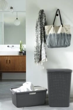 Curver Jute Wasmand - 46L - Donkergrijs -Thuis Opslag Winkel 800x1200 16