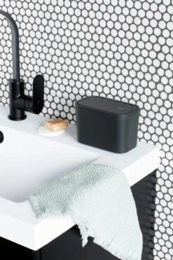 Brabantia MindSet Badkamer Afvalbakje - Dark Grey -Thuis Opslag Winkel 800x1200 36