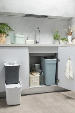 Curver Ready To Collect Prullenbak 30L - Blauw/Lichtgrijs -Thuis Opslag Winkel 800x1200 53