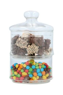 Bonbonnière/snoeppot - Glas - 2 Lagen - Ø16 Cm - Met Deksel 6 Bonbonnière/snoeppot - Glas - 2 Lagen - Ø16 Cm - Met Deksel -Thuis Opslag Winkel 800x1200 87