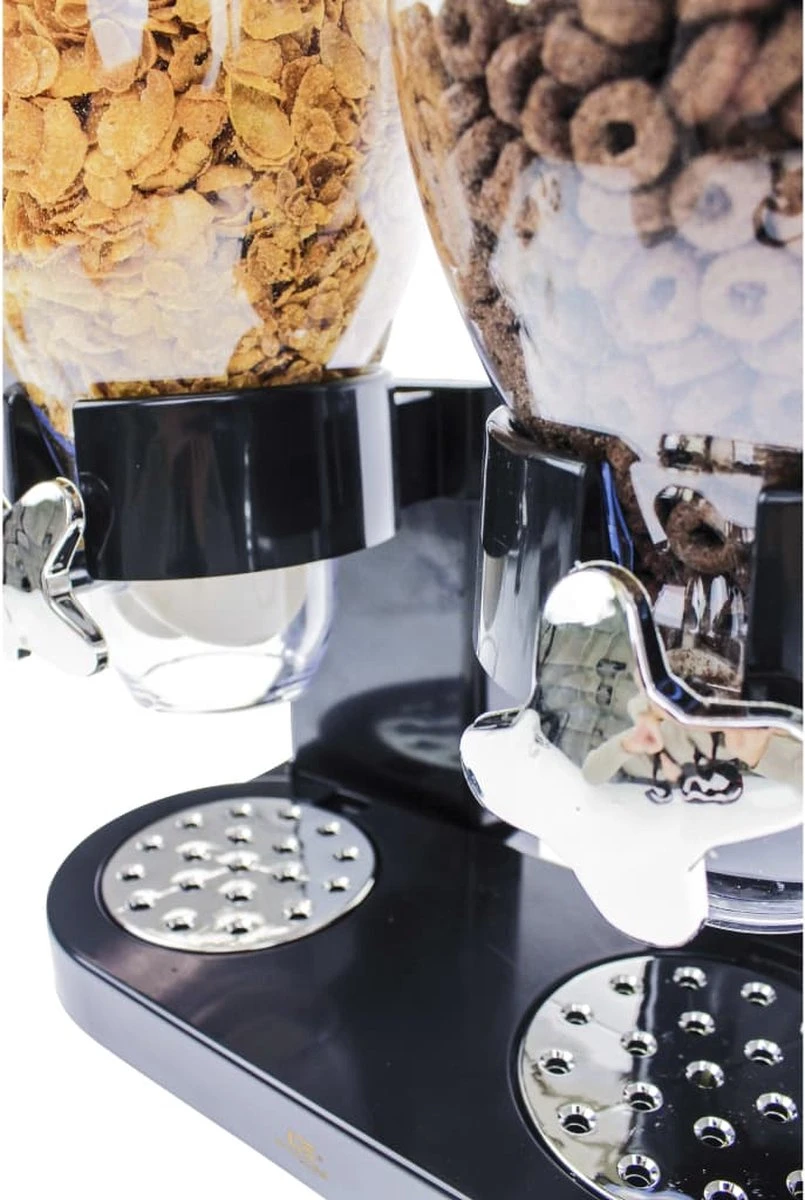 United Entertainment - Cornflakes Dispenser - 2 Dispensers - 42 X 33 X 20 Cm - Zwart 1 United Entertainment - Cornflakes Dispenser - 2 Dispensers - 42 X 33 X 20 Cm - Zwart