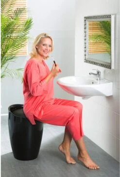 Wenko Badkamer Stoel & Wasmand Candy Zwart 6 Wenko Badkamer Stoel & Wasmand Candy Zwart -Thuis Opslag Winkel 814x1200 1