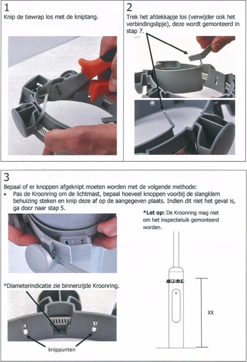 Merkloos Kroonring - Afvalzak Houder - Zakhouder - Lantaarnpaal Ring - Ophangbeugel Afvalzak - PMD Afvalzakken Ring - 3 Merkloos Kroonring - Afvalzak Houder - Zakhouder - Lantaarnpaal Ring - Ophangbeugel Afvalzak - PMD Afvalzakken Ring - - Afbeelding 3