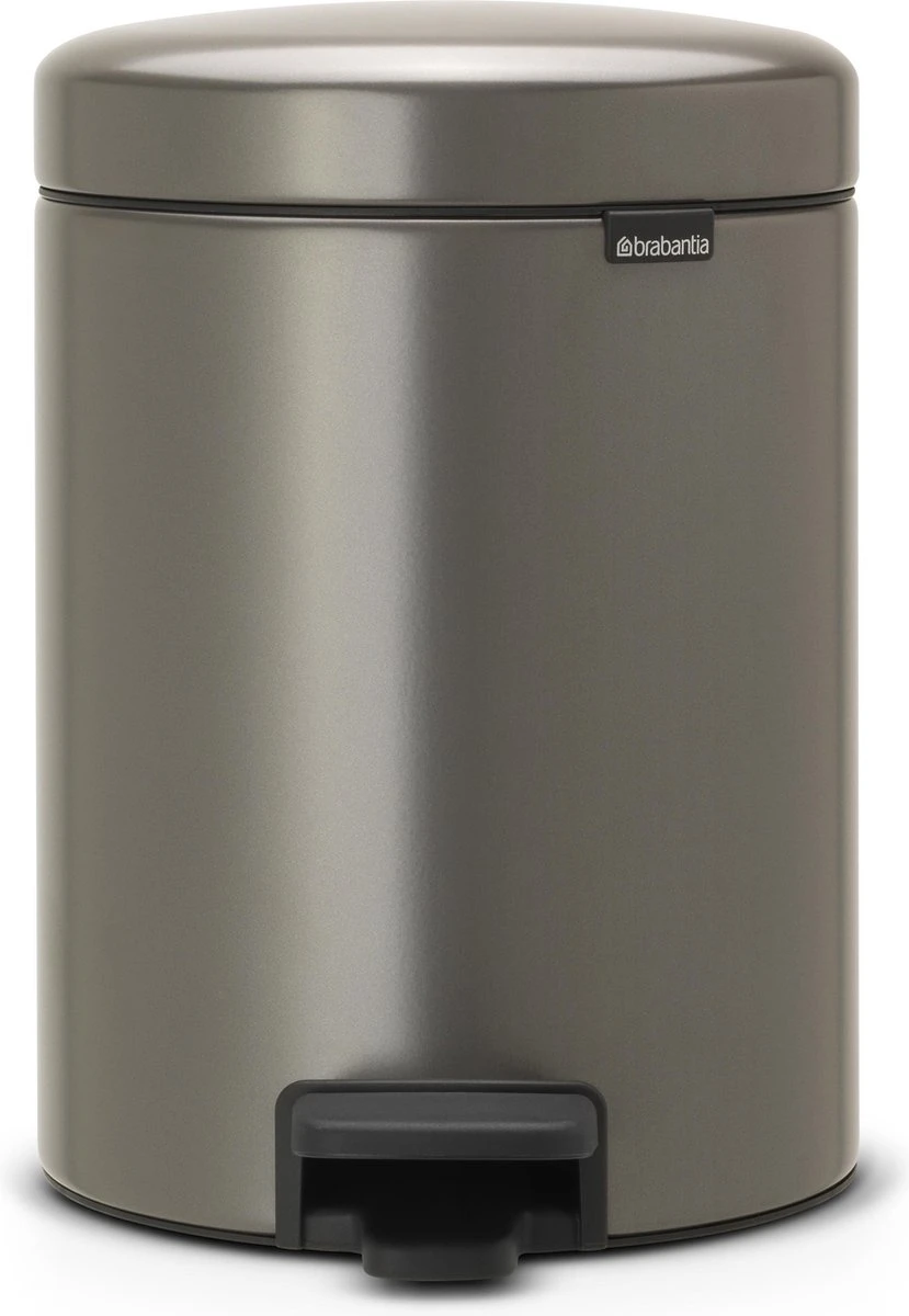 Brabantia NewIcon Prullenbak - 2 X 2 L - Platinum 1 Brabantia NewIcon Prullenbak - 2 X 2 L - Platinum