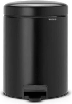 Brabantia NewIcon Prullenbak - 5 L - Matt Black -Thuis Opslag Winkel 833x1200 2