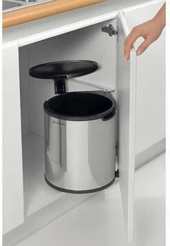 Brabantia Built-in-Bin Prullenbak - 15 L - Brilliant Steel -Thuis Opslag Winkel 833x1200 5