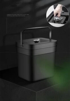4cookz® Smart Waste Black Prullenbak Afvalscheiding Met Sensor 72 Ltr -Thuis Opslag Winkel 836x1200