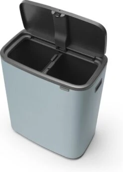 Brabantia Bo Touch Bin Prullenbak - 2 X 30 L - Metallic Mint -Thuis Opslag Winkel 858x1200 3