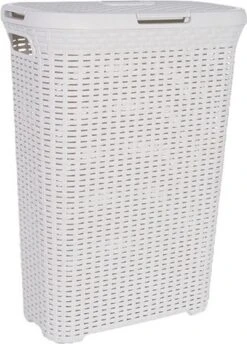 Curver Style Wasmand Met Deksel - 40 L - Vintage/Gebroken Wit