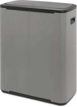 Brabantia Bo Touch Bin Prullenbak - 2 X 30 L - Mineral Concrete Grey -Thuis Opslag Winkel 863x1200 3