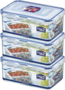 Lock&Lock Vershoudbakjes Set Met Deksel - Bewaardoos Kaas - Kaasdoos - Set Van 3 Stuks - 1,4 Liter - Met Vochtrooster - Transparant -Thuis Opslag Winkel 870x1200 3