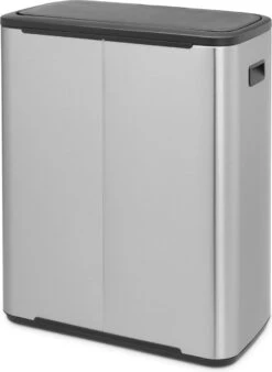 Brabantia Bo Touch Bin Prullenbak - 2 X 30 L - Matt Steel Fingerprint Proof -Thuis Opslag Winkel 876x1200