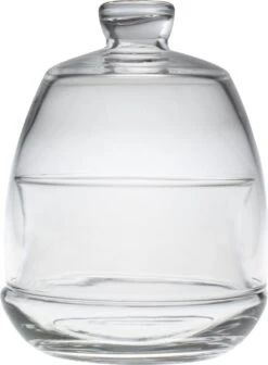 Lav Glazen Pot Met Deksel Glazen Snoeppot