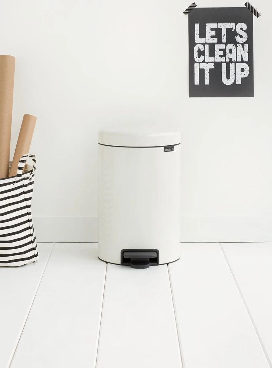 Brabantia NewIcon Prullenbak - 12 L - White 4 Brabantia NewIcon Prullenbak - 12 L - White - Afbeelding 4