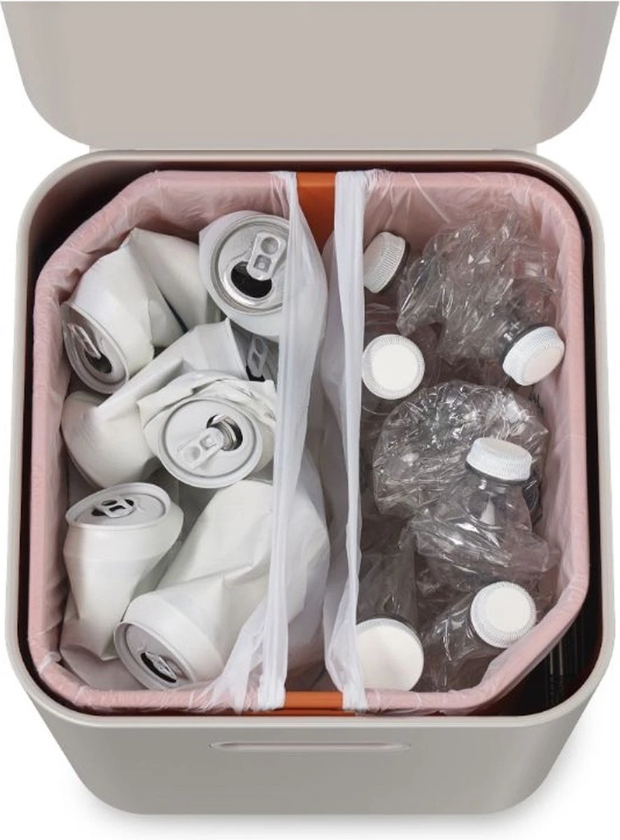 Joseph Joseph Intelligent Waste Prullenbak Totem 2.0 Compact Recycler - 40 L - Stone 9 Joseph Joseph Intelligent Waste Prullenbak Totem 2.0 Compact Recycler - 40 L - Stone - Afbeelding 9