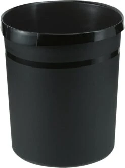 Papierbak HAN Grip 18 Liter Met 2 Grijpranden Zwart