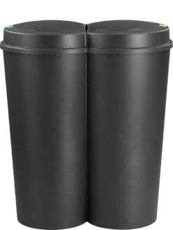 EezyLife Prullenbak - 2 X 25 Liter - Zwart