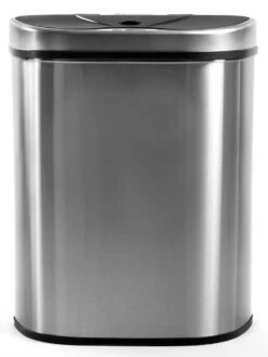 Afvalscheiding Sensor Prullenbak RVS 70 Liter - 2 Vakken - 2x35L - Zilver - Recycle Afvalemmer Homra QUBIX - Automatische Softclose Deksel - Hygiënische Design Vuilnisbak - Sensorbediening - Vingerafdrukvrij - Vuilafstotend - Keuken & Kantoor Vuilbak -Thuis Opslag Winkel 901x1200 4