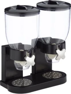 Relaxdays Conflakes Dispenser - Dubbel - Muesli Dispenser - 2x 4 L - Snoepautomaat - Zwart 25 Relaxdays Conflakes Dispenser - Dubbel - Muesli Dispenser - 2x 4 L - Snoepautomaat - Zwart -Thuis Opslag Winkel 902x1200 5