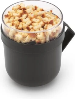 Brabantia Make & Take Soepbeker - 0,6 L - Kunststof - Dark Grey -Thuis Opslag Winkel 904x1200